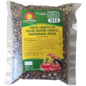 Смесь сидератов (016) для ТОМАТОВ,ПЕРЦА,БАКЛАЖАН 500г С.П/20шт
