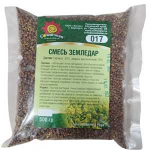 Смесь горчица/редька масл. ЗЕМЛЕДАР (017) 500г С.Поляна/20шт