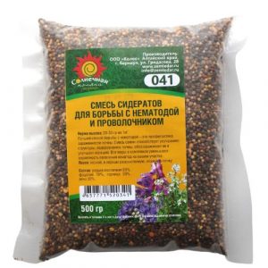 Смесь сидератов (041) для борьбы с нематодой и проволочником 500г