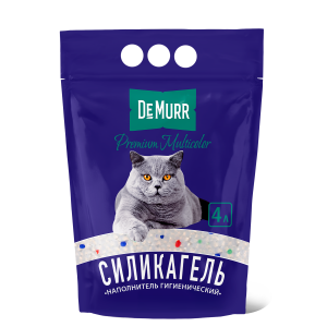 Силикагелевый наполнитель для кошек DeMurr Premium 4л (1,7 кг)